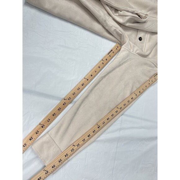 Ike Behar Faux Suede Water Repellent Cream Shirt Jacket Men’s Size XL Shacket - Picture 14 of 14